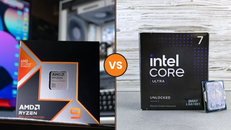 Cajas de procesadores AMD Ryzen e Intel Core Ultra